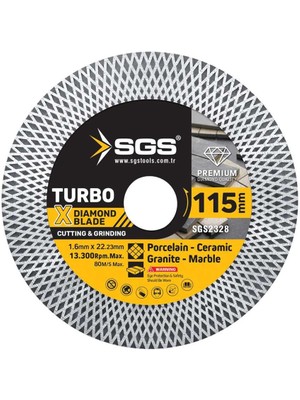 Sgs 2328 Seramik Hassas Fayans Kesici İnce 115X1,6X22