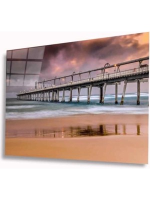 Köprü Manzara Cam Tablo 4mm Dayanıklı Temperli Cam