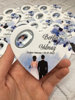 30 Adet Kalp Magnet Açacak Yeni Doğan, Doğum Günü, Sünnet, Nişan, Söz, Düğün Hediyelik
