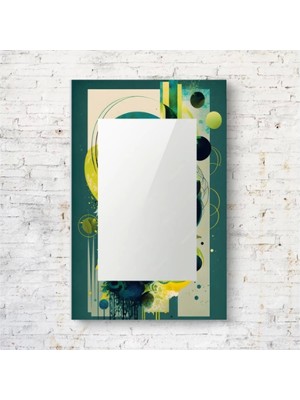 Marsilyan- Dekorarif Desenli Dikdörtgen Duvar Aynası 149
