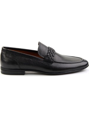 Bambi Siyah Leather Erkek Casual Ayakkabı E01758028940