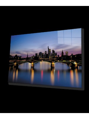 Marsilyan- Gün Batımı Köprü Şehir Manzarası Cam Tablo