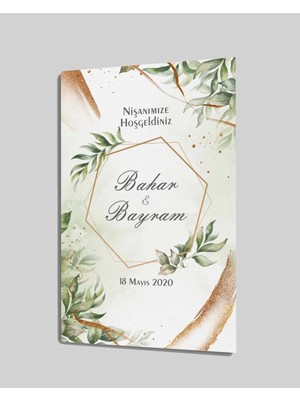 Marsilyan- Düğün Nişan Hoşgeldiniz Cam Tablo