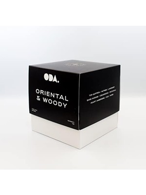 Menashop No: 5 Mermer Mum Oryantal ve Odunsu Kokulu Tasarım Dekoratif Mermer Soya Mumu - 220GR (Beyaz)