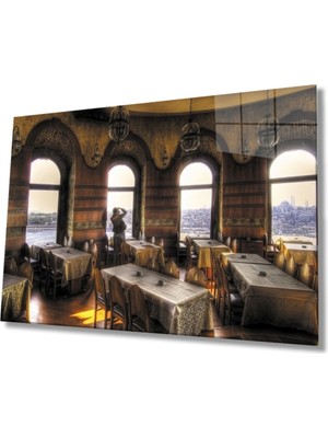 Istanbul Galata Kulesi Cam Tablo