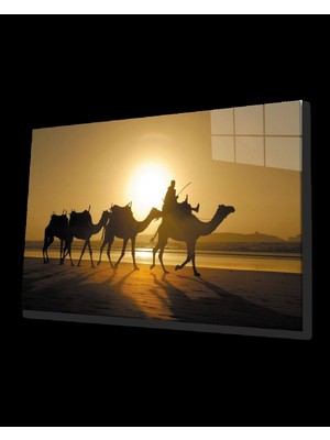 Marsilyan- Gün Batımı Sahra Deve Sunset Sahara Camel Table