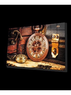 Marsilyan- Saat  Anahtar Clock Key Cam Tablo