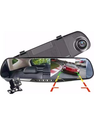 4,3'' Inç Full Hd Yol Kayıt ve Geri Görüş Kameralı Dikiz Ayna