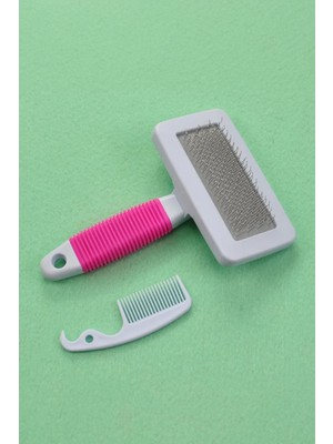 Gampus Kedi Köpek Tüy Tarama Fırçası Telli Küçük Boy Fırça Seti