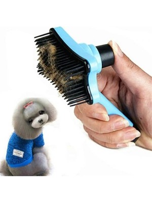 Gampus Otomatik Tuşlu Kedi Köpek Evcil Hayvan Fırçası