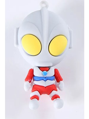 Gampus Slikon Detaylı Renkli Anahtarlık Uzaylı Şeklinde Slikon Anahtarlık Uzaylı