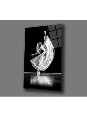 Marsilyan- Siyah Beyaz Balerin Tablo