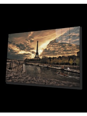 Marsilyan- Eyfel Kulesi Cam Tablo