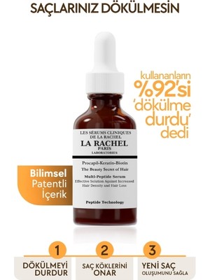 La Rachel-Paris Patentli Içeriğe Sahip Yeni Saç Oluşumunu Sağlayan Bilimsel Saç Serumu