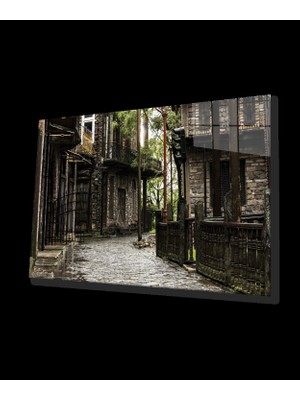 Marsilyan- Eski Sokak Cam Tablo Old Street