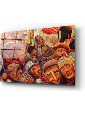 Marsilyan- Silüetler Cam Tablo