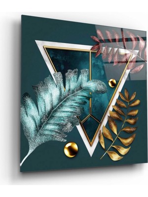 Marsilyan- Yapraklar Cam Tablo