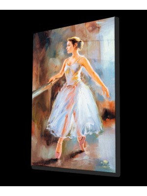 Marsilyan- Balerin Kadın Cam Tablo Ev ve Ofis Duvar Dekoru