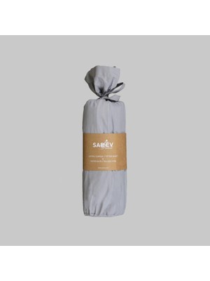 Sarev   Pamuk Çift Kişilik 180200  cm  2 Adet Yastık Kılıflı Fitted Çarşaf Seti Gri