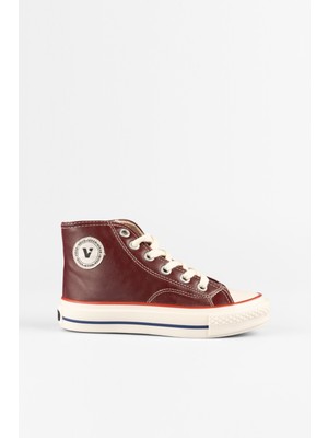 Vicco Monno Basic Unisex Çocuk Bordo Sneaker