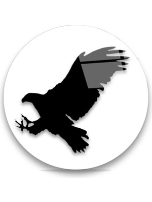 Marsilyan Kartal Yuvarlak Cam Tablo