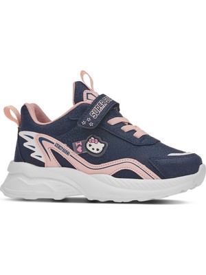 Günlük Kız Çocuk Sneaker Lastik Bağcıklı Hologram Cırtlı Hafif Hello Kitty Ayakkabı 1907