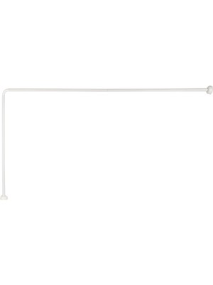 Banio Home - Köşeli (L) ve (U) Banyo Perde Askısı - Duş Borusu (80*80*80 Cm)
