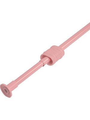 Banio Home - Pembe 3 Mt Ayarlanabilir Banyo Duş Perde Borusu (135 CM-260 Cm)