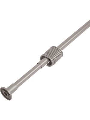 Banio Home - Gri Düz Ayarlanabilir Banyo Duş Perde Borusu (110 CM-200 Cm)