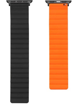 ZORE ​​​watch 7 41MM Uyumlu Krd-52 Kordon Zore - SIYAH-TURUNCU-8680436413975-TCHS71315