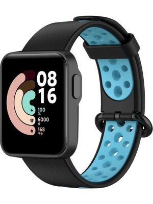 ZORE Xiaomi Redmi Watch 2 Lite Krd-02 Uyumlu Kordon - SIYAH-MAVI-8680436587874-TCHS74841