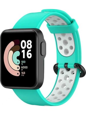 ZORE Xiaomi Redmi Watch 2 Lite Krd-02 Uyumlu Kordon Zore - YEŞIL-BEYAZ-8680436587843-TCHS74840