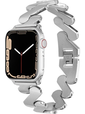 ZORE ​​​watch 7 45MM Kordon Uyumlu Krd-80 Metal Strap Kayış Zore - GÜMÜŞ-8680436660751-TCHS86031
