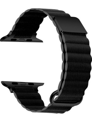 ZORE ​​​watch 44MM Uyumlu Krd-78 Pu Deri Kordon Strap Kayış Zore - SIYAH-8680436650134-TCHS84085