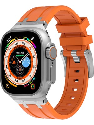 ZORE Watch Ultra 49MM Uyumlu Krd-89 Uyumlu Kordon Zore - TURUNCU-8680436709399-TCHS89807