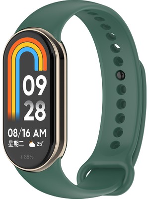 ZORE Xiaomi Mi Band 9 Serisi Klasik Kordon Silikon Strap Kayış-Koyu YEŞIL-8680436808306-TCHS110782