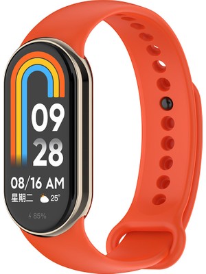 ZORE Xiaomi Mi Band 9 Serisi Klasik Kordon Silikon Strap KAYIŞ-TURUNCU-8680436808344-TCHS110767