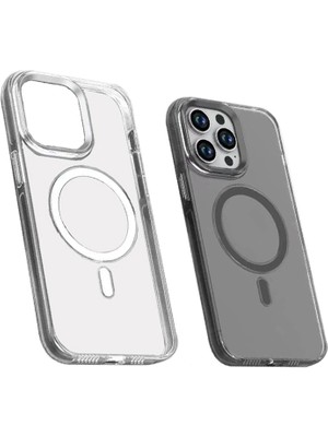 ZORE Apple iPhone 15 Pro Max Uyumlu Wireless Şarj Özellikli Şeffaf Efsane KAPAK-RENKSIZ-8680436726518-TA94
