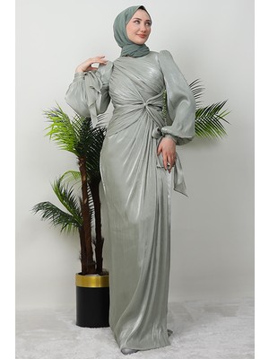 Giza Store Orkide Ipek Abiye Nil Yeşil