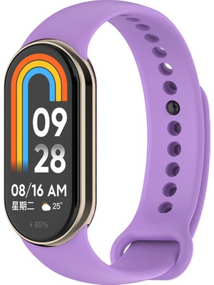 ZORE Xiaomi Mi Band 9 Serisi Klasik Kordon Silikon Strap KAYIŞ-LILA-8680436808290-TCHS110759