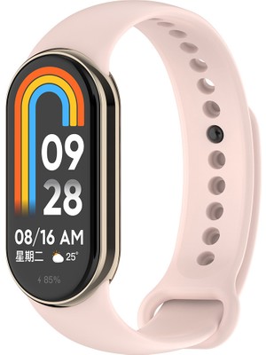 ZORE Xiaomi Mi Band 9 Serisi Klasik Kordon Silikon Strap Kayış-Kum PEMBE-8680436808283-TCHS110762