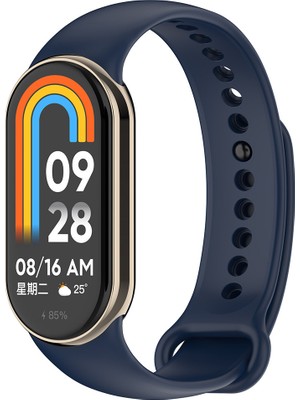 ZORE Xiaomi Mi Band 9 Serisi Klasik Kordon Silikon Strap Kayış-Midnight BLUE-8680436808337-TCHS110764