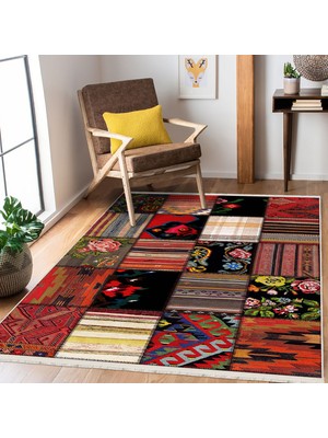 Modern Makinede Yıkanabilir Kaydırmaz Leke Tutmaz Salon Halı Oturma Odası Halı Mutfak Halı ve Yolluk