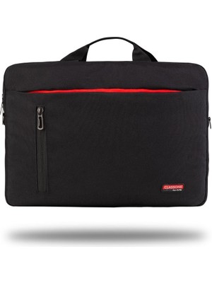 Classone TL4000 Workout 15.6 “su Geçirmez Kumaş ,macbook Mac Air, Notebook, Laptop El Çantası-Siyah