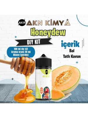Akn Kimya Honeydew Cream Dıy Kit Kavun Bal Gıda Aroması %20 Oranda Aroma İçerir (Hazır Değildir )
