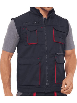 Kant Harman Kumaş Çok Cepli Iş Yeleği Lacivert