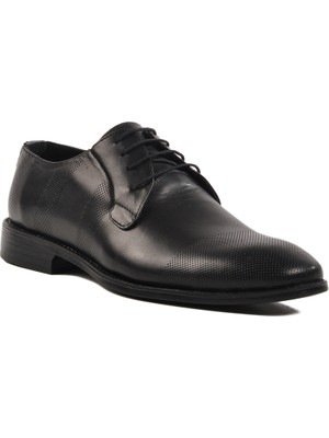 Ayakmod Siyah Antik  Deri Erkek Günlük Ayakkabı