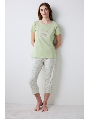 Penti Gardening Kapri Açık Yeşil Pijama Takımı