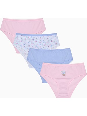Kız Çocuk Spring Flower 5li Slip Çok Renkli Külot