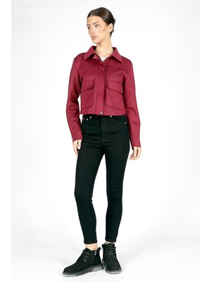 Lee Cooper Jaycee Çok Yüksek Bel Dar Kesim Çok Dar Paça Gri Kadın Jean Pantolon